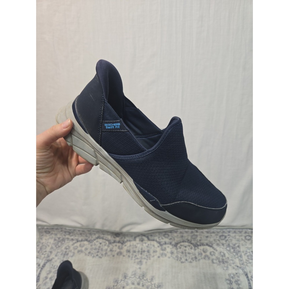 Skechers Men's Slip‎ On Equalizer 4.0 Hands Free Swift-Fit Navy Blue Size 10